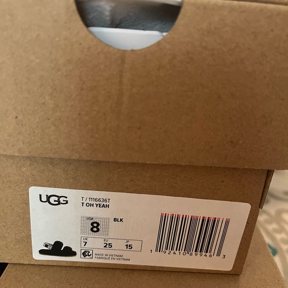 Ugg slides black, 8c 9c 10c new - Picture 7 of 7